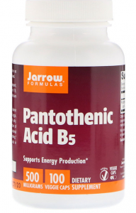 Jarrow Formulas Pantothenic Acid B5 500 mg
