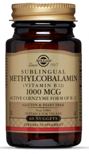 Solgar Sublingual Methylcobalamin Vitamin B12 1000 mcg