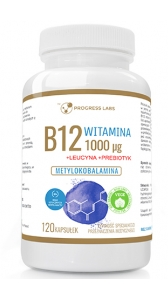 Progress Labs Vitamin B12 1000 mg Methylcobalamin + Prebiotic