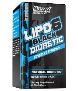 Nutrex Lipo-6 Black Diuretic Diurētiskas Udens Tabletes Svara Kontrole
