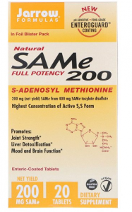 Jarrow Formulas Natural SAM-e S-Adenosyl-L-Methionine 200