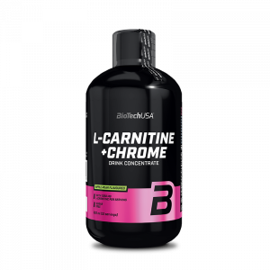 Biotech Usa L-Carnitine + Chrome L-karnitinas Apetito kontrolė Svorio valdymas