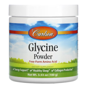 Carlson Labs Glycine Powder L-Glicīns Aminoskābes