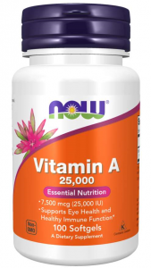 Now Foods Vitamin A 25.000 iu