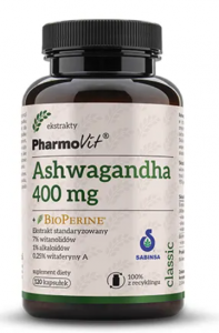 PharmoVit Ashwagandha 400mg + Bioperine