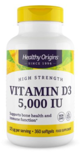 Healthy Origins Vitamin D3 5000 iu