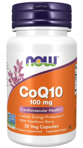 Now Foods Coenzyme Q10 100 mg with Hawthorn Berry