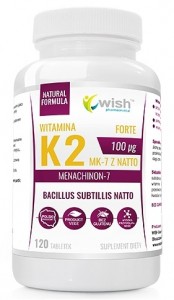 WISH Pharmaceutical Vitamin K2 MK-7 Natto 100 mcg