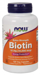 Now Foods Biotin 10 mg Extra Strength