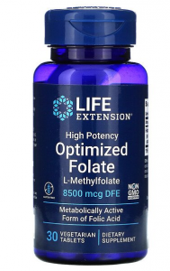 Life Extension High Potency Optimized Folate 8500 mcg DFE