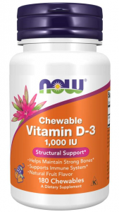 Now Foods Vitamin D-3 1000 IU Chewables