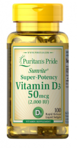 Puritan's Pride Vitamin D3 50 mcg 2000 iu