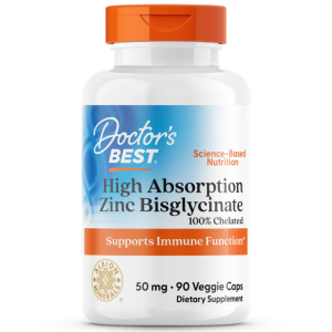 Doctor's Best High Absorption Zinc Bisglycinate 50 mg