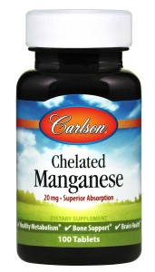 Carlson Labs Chelated Manganese 20 mg