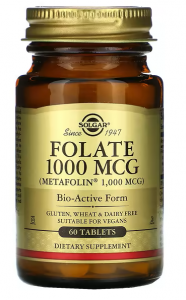 Solgar Folate 1000 mcg (Metafolin)