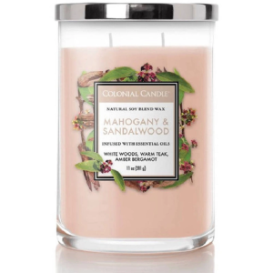 Colonial Candle® Ароматическая Свеча Mahogany Sandalwood