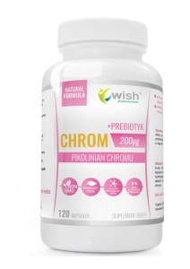 WISH Pharmaceutical Chromium Picolinate 200 mcg + Prebiotic