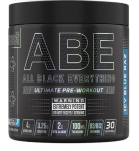 Applied Nutrition ABE (All Black Everything) Prieš treniruotę ir energija