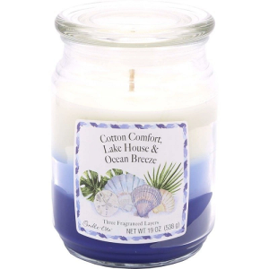 Candle-Lite Scented Candle 3 Layer Cotton & Wood & Ocean breeze