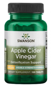 Swanson Apple Cider Vinegar 200 mg Kontrola apetytu Zarządzanie wagą