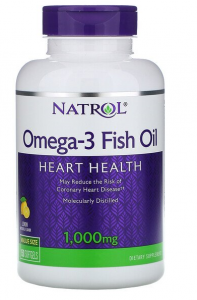 Natrol Omega-3 Fish Oil 1000 mg Lemon