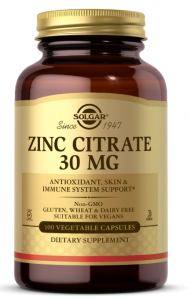 Solgar Zinc Citrate 30 mg