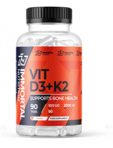 Immortal Nutrition Vitamin D3 2000 iu + K2 MK-7 100 mcg