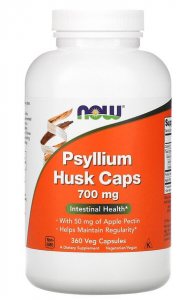 Now Foods Psyllium Husk 700 mg with Apple Pectin