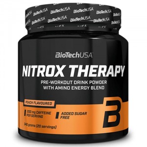 Biotech Usa Nitrox Therapy Pre-Workout Azoto oksido stiprintuvai Prieš treniruotę ir energija