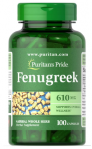 Puritan's Pride Fenugreek 610 mg