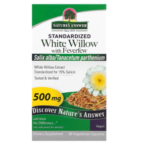 Nature's Answer White Willow with Feverfew 500 mg