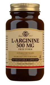 Solgar L-Arginine 500 mg Slāpekļa Oksīda Pastiprinātāji L-Arginīns Aminoskābes Pirms Treniņa Un Еnerģētiķi