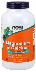 Now Foods Magnesium & Calcium with Zinc and Vitamin D-3