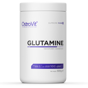 OstroVit Glutamine Powder L-Glutamīns Aminoskābes Pēc Slodzes Un Reģenerācija
