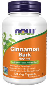 Now Foods Cinnamon Bark 600 mg Svara Kontrole