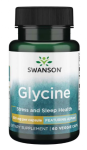 Swanson AjiPure Glycine 500 mg L-Glicīns Aminoskābes