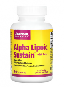 Jarrow Formulas Alpha Lipoic Sustain 300 mg with Biotin