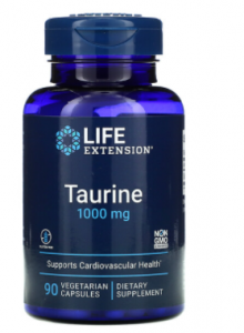 Life Extension Taurine 1000 mg L-Taurinas Amino rūgštys