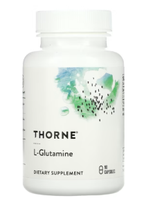 Thorne Research L-Glutamine 500 mg L-glutaminas Amino rūgštys Po treniruotės ir atsigavimas