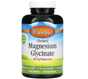 Carlson Labs Chelated Magnesium Glycinate 200 mg