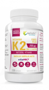 WISH Pharmaceutical Vitamin K2 Mk-7 Natto 200 mcg