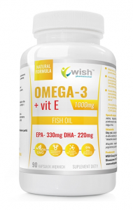 WISH Pharmaceutical Omega 3 1000mg Forte Gold EPA 330 DHA 220