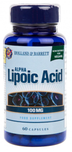 Holland & Barrett Alpha Lipoic Acid 100 mg Apetito kontrolė Svorio valdymas