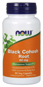 Now Foods Black Cohosh Root 80 mg Moterims