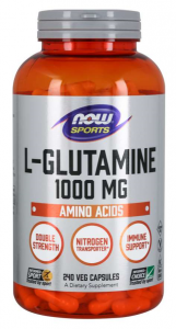 Now Foods L-Glutamine 1000 mg L-glutamiin Aminohapped Pärast treeningut ja taastumist