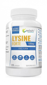 WISH Pharmaceutical L-Lysine Forte 500 mg L-lizinas Amino rūgštys