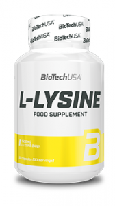 Biotech Usa L-Lysine 1500 mg L-Lizīns Aminoskābes