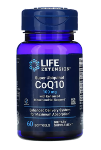 Life Extension Super Ubiquinol CoQ10 with Enhanced Mitochondrial Support 100 mg