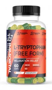 Immortal Nutrition Tryptophan 500 mg L-triptofanas