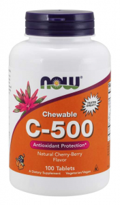 Now Foods Vitamin C-500 Cherry
